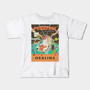 Purrfect healing Kids T-Shirt